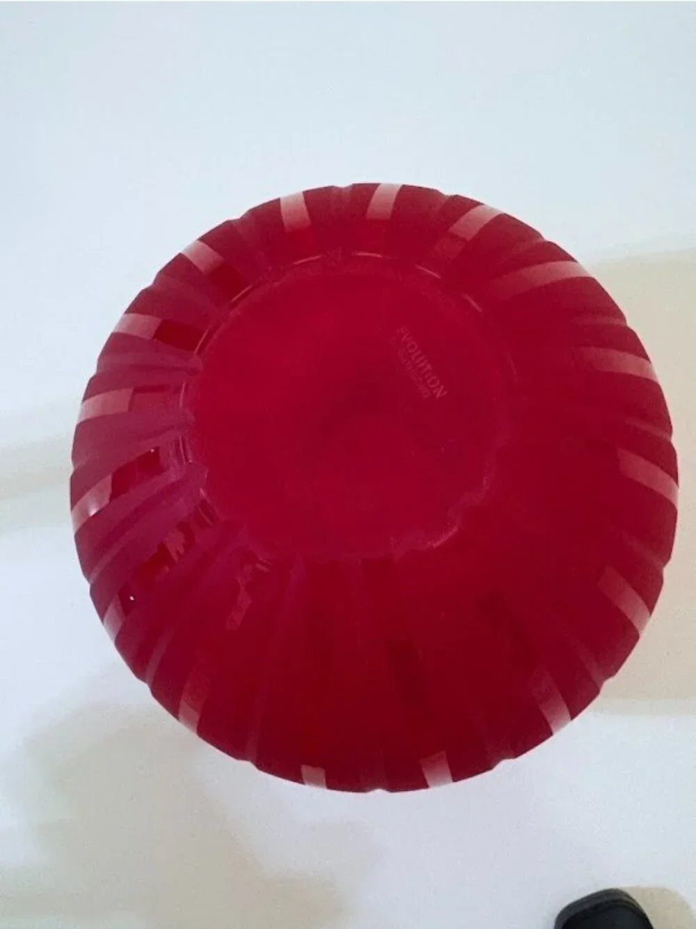 Evolution By Waterford Red Frosted Glass Vase 6